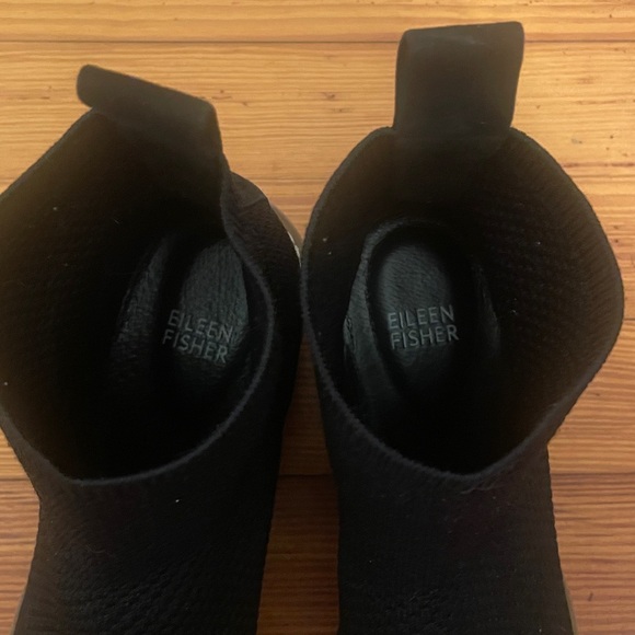 Eileen Fisher London Recycled Stretch Knit Bootie size 8.5 - Picture 10 of 12